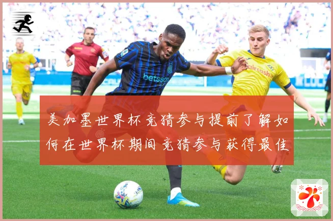 美加墨世界杯竞猜参与提前了解如何在世界杯期间竞猜参与获得最佳数据研判